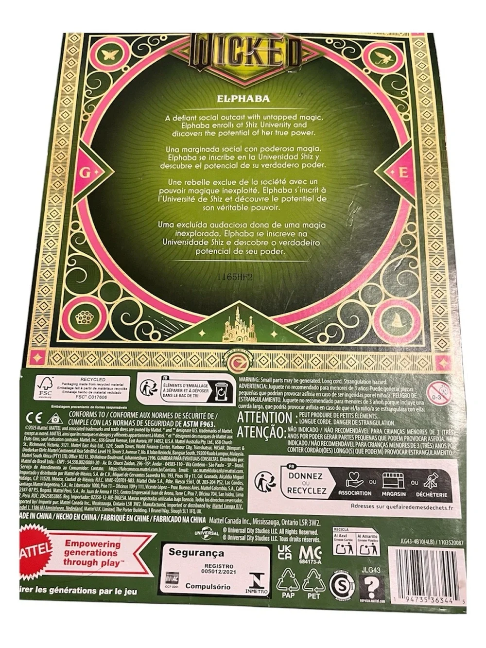 Mattel elphaba doll